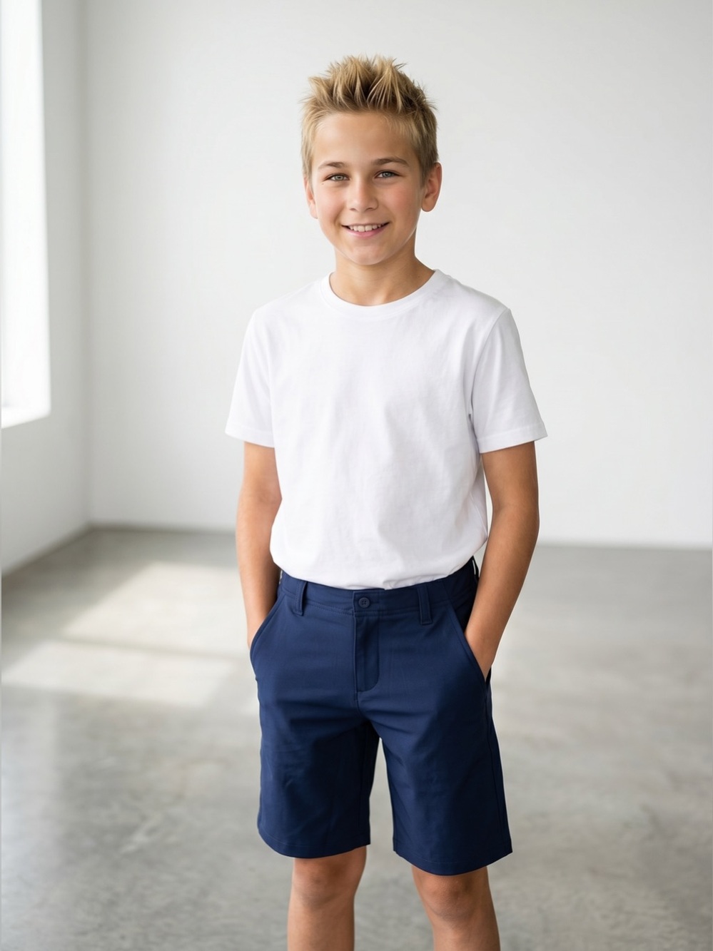 Under Armour Boys UA Navy Golf Tech Taper Shorts